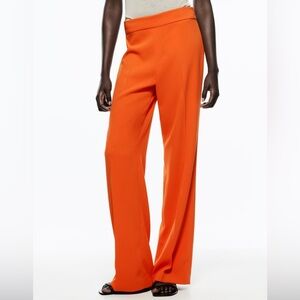 Zara Orange high waisted trousers